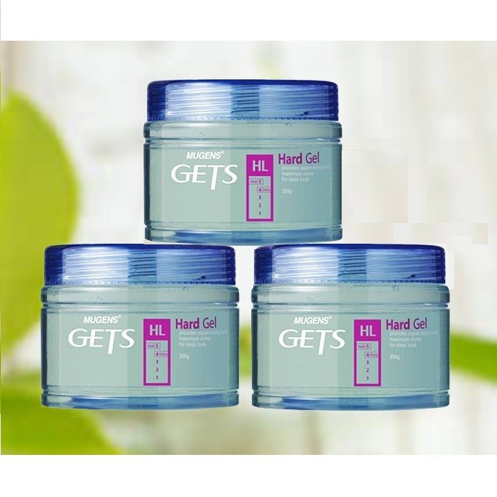 Gel Vuốt Tóc, Tạo Kiểu Tóc Nam Siêu Cứng Giữ Nếp Lâu, Không Lo Bết Dính Mugens Super Hard 330ml