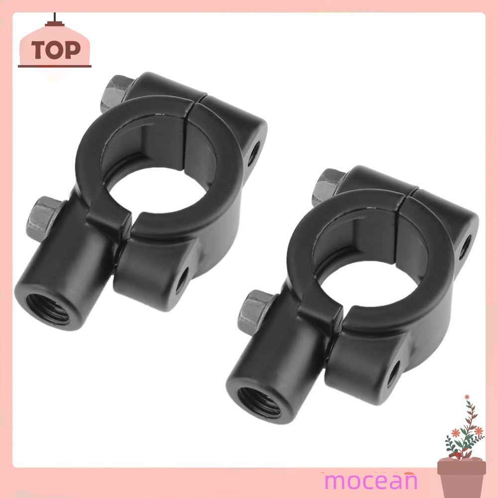 Set 2 Phụ Kiện Kẹp Gương Chiếu Hậu Bằng Nhôm M10X22Mm Dành Cho Xe Mô Tô