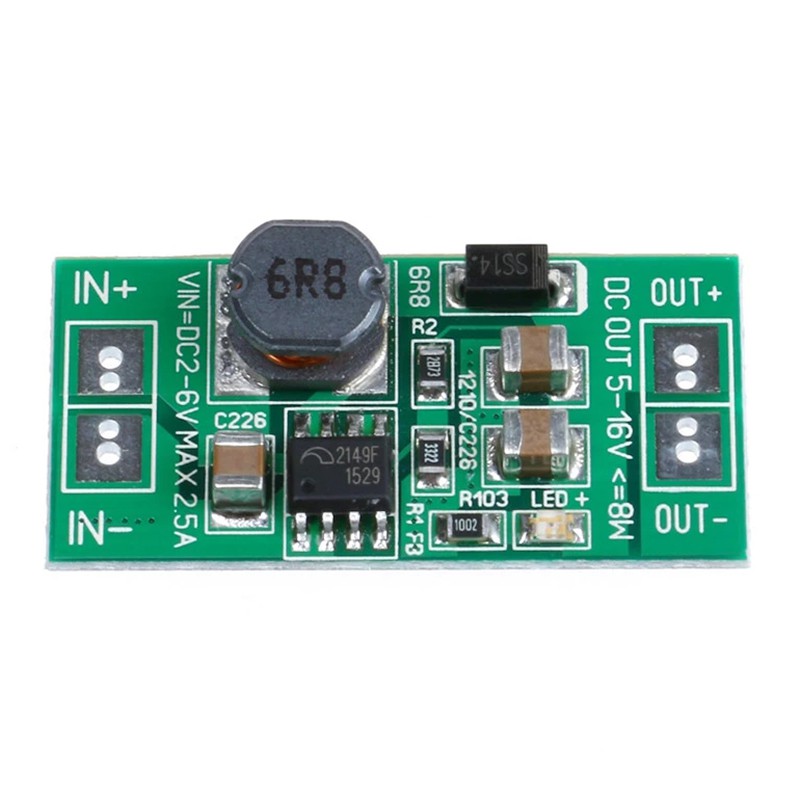 Bo mạch khuếch đại điện áp DC-DC 1V 2V-6V/5V thành 12V USB 8W