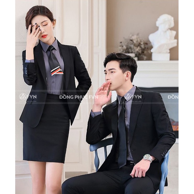 Bộ Vest Nữ cao cấp (Áo vest + chân váy)