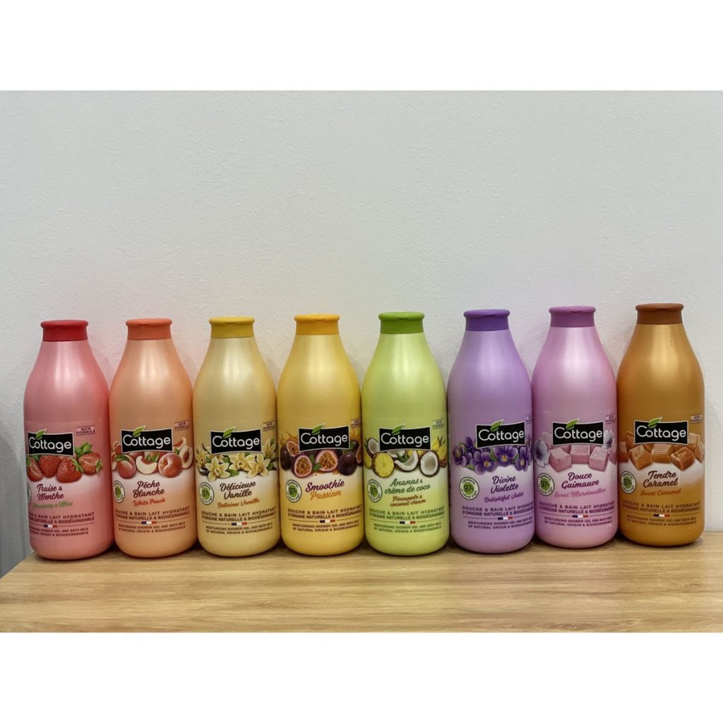 MẪU MỚI/ COTTAGE /Sữa Tắm Dưỡng Trắng Da Cottage 750ml Của Pháp