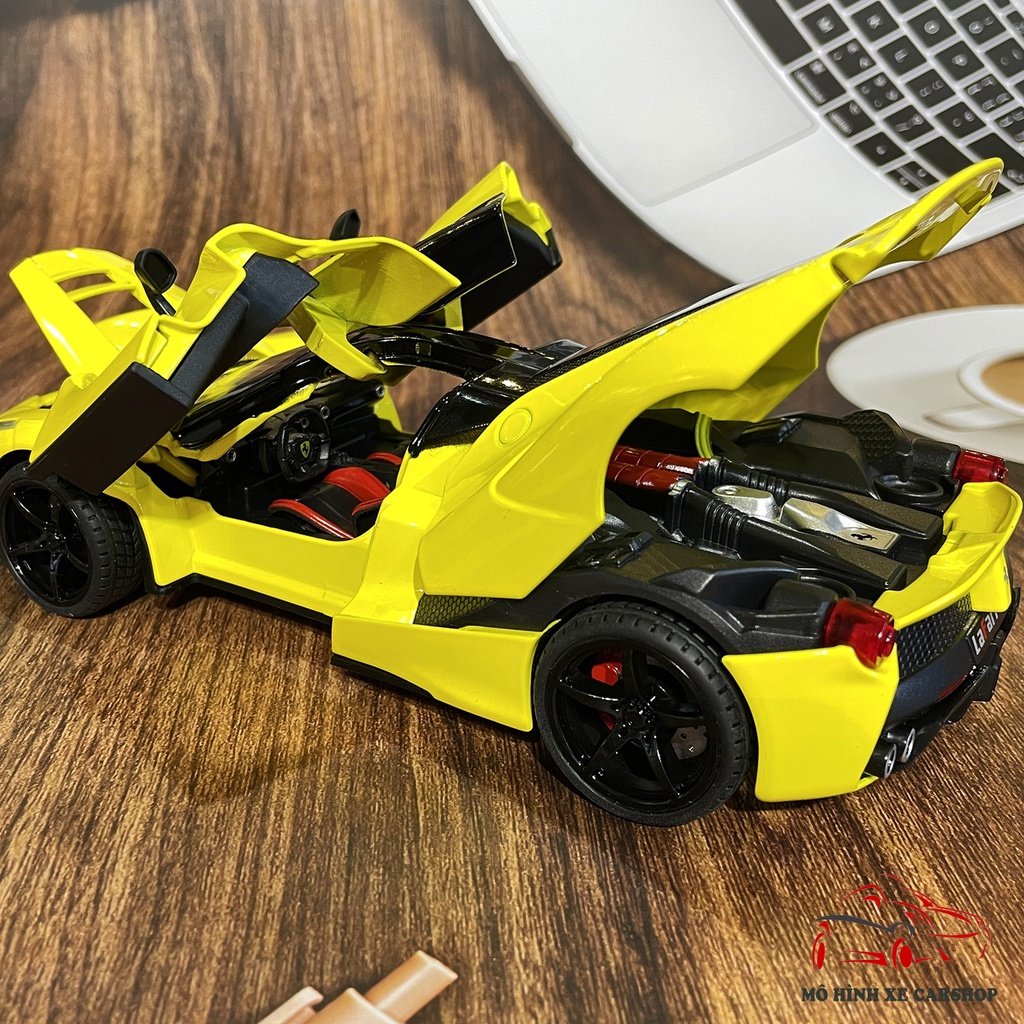 Xe mô hình sắt siêu xe Ferrari LaFerrari tỉ lệ 1:22 hãng Jiaye Carshop