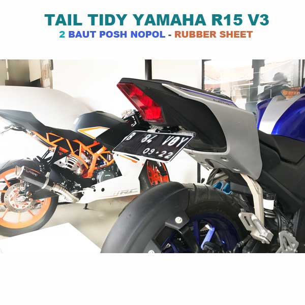 Giá Đỡ Biển Số Xe Máy Yamaha R15 V3 Không Tín Hiệu Rẽ