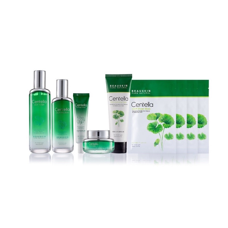 Nước Hoa Hồng BEAUSKIN Rau Má Centella Cica Dưỡng Ẩm, Trắng Da 120ml