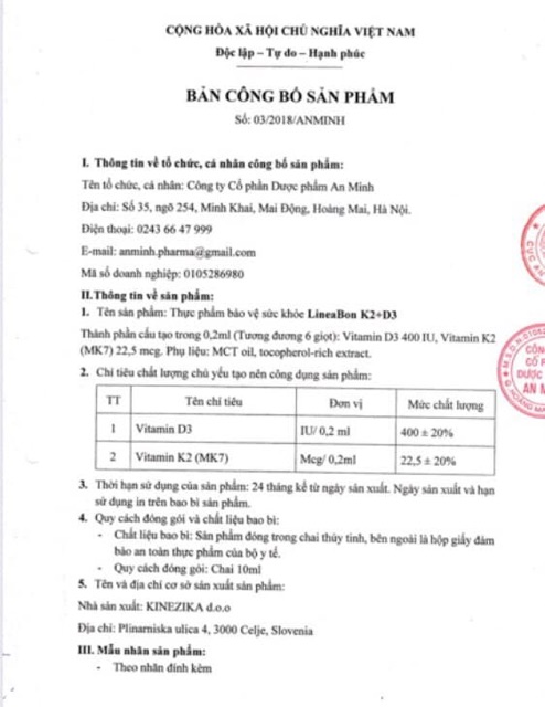 LINEABON vitamin tăng chiều cao hàng chính hãng