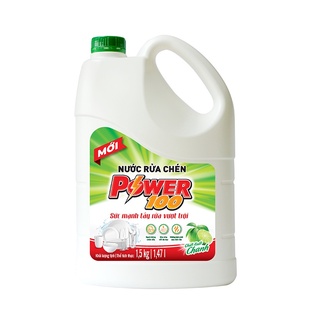 Nước Rửa Chén POWER100 Hương Chanh 1,5kg