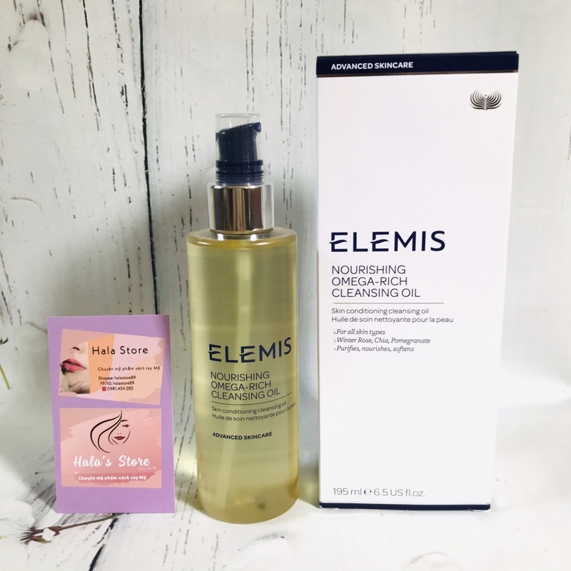 Elemis ✨ Dầu tẩy trang kiêm rửa mặt Elemis Nourishing Omega - Rich Cleansing Oil