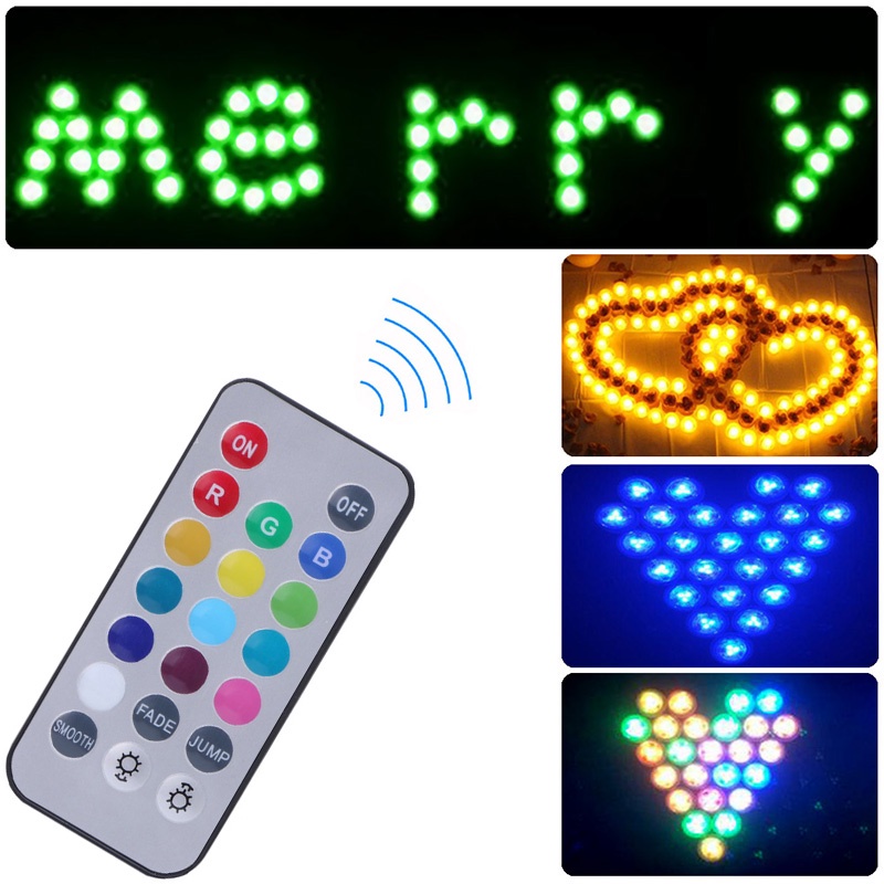 Set 10 Đèn LED Chiếu Sáng Bể Cá Cảnh DIY Có Thể Điều Chỉnh Độ Sáng