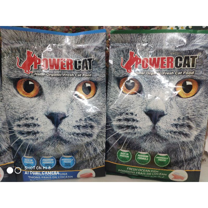 Thức ăn Mèo nhập khẩu Malaysia POWERCAT cho mèo trưởng thành gói 500g, 1.4kg, túi chiết 1kg