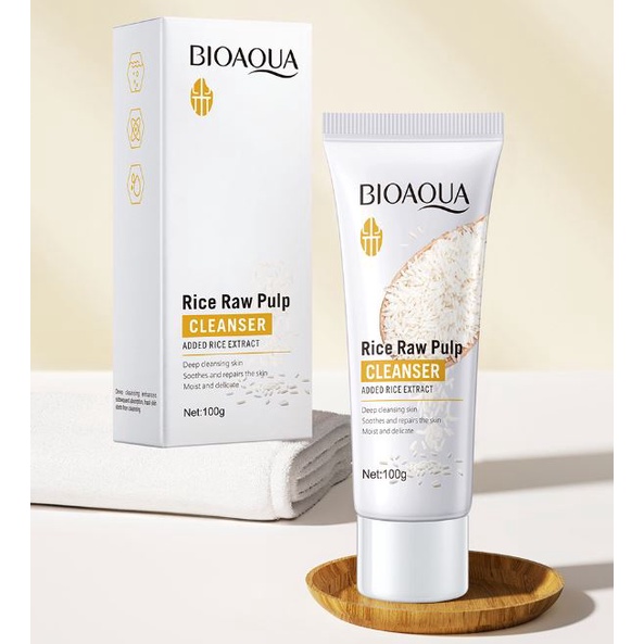 Sữa rửa mặt Gạo Bioaqua Rice Raw Pulp Dưỡng trắng da