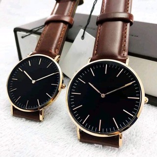 Đồng hồ D..W nam nữ dây da D8732 sang trọng lịch lãm, đẳng cấp