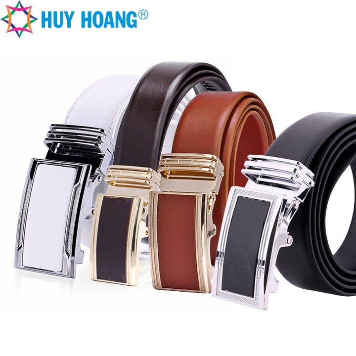 Thắt lưng nam da bò Huy Hoàng màu nhiều màu sắc LS4110-11-12-41