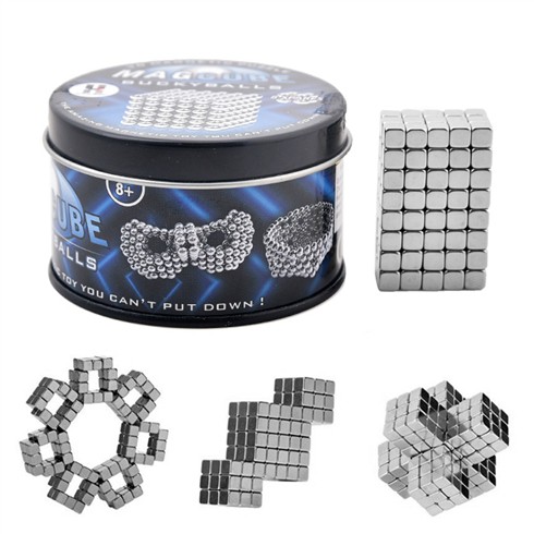 Nam châm xêp hình thông minh Bucky Cubes 216 viên 5mm Vuông FULLBOX