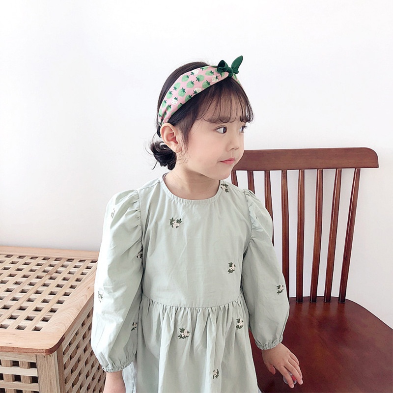 Băng Đô Tai Thỏ Họa Tiết Trái Cây Dễ Thương Cho Bé Gái