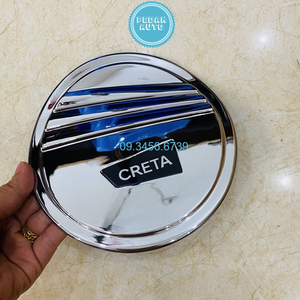 Ốp nắp xăng xe Hyundai Creta 2021 2022 2023  chống xước làm đẹp xe