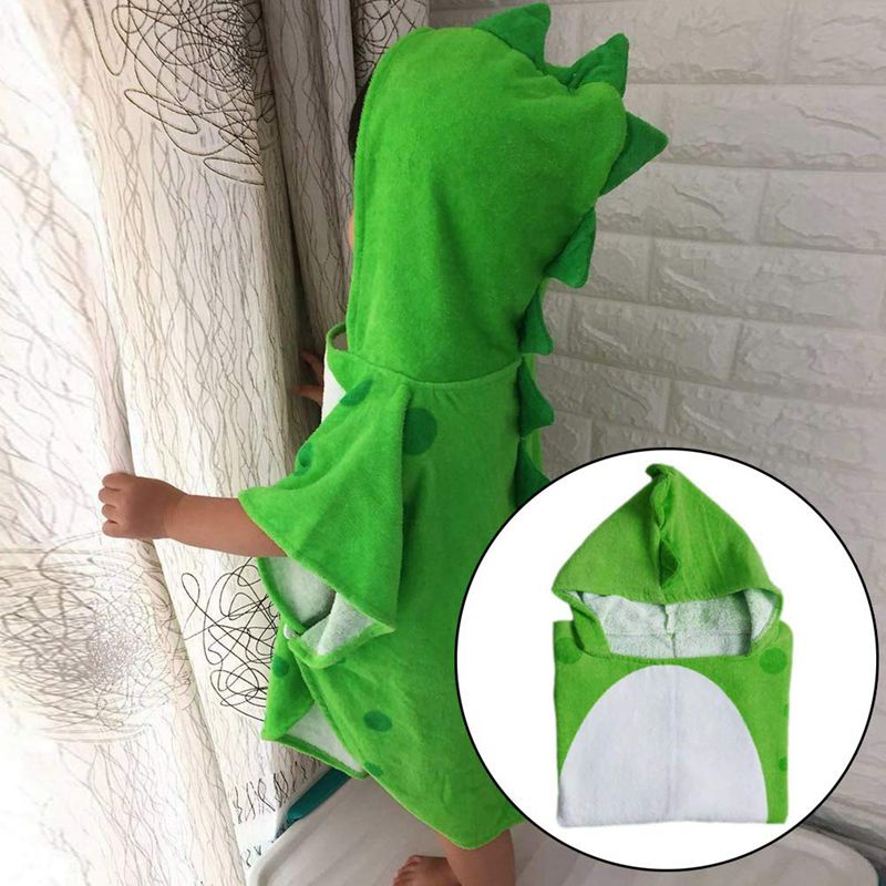 Khăn choàng tắm đi biển cho bé hình khủng long 55 Cm x 110 Cm