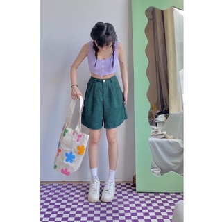 Quần short ngố xanh lá