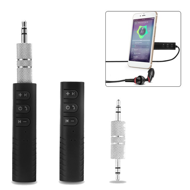 Car bluetooth music Receiver (hands-free) - Đen
