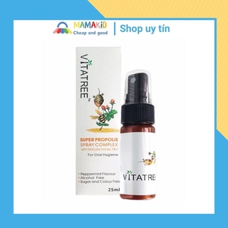 Chai Xịt Keo Ong Vitatree Super Propolis with Manuka Honey 15+ Úc