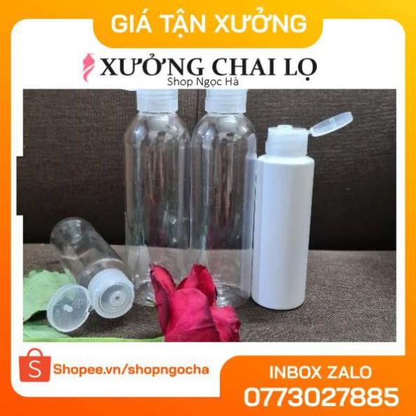 Chai Chiết Mĩ Phẩm ❤ GIÁ TỐT NHẤT ❤ Chai nhựa pet nắp bật 250ml,200ml,150ml chiết mỹ phẩm , phụ kiện du lịch