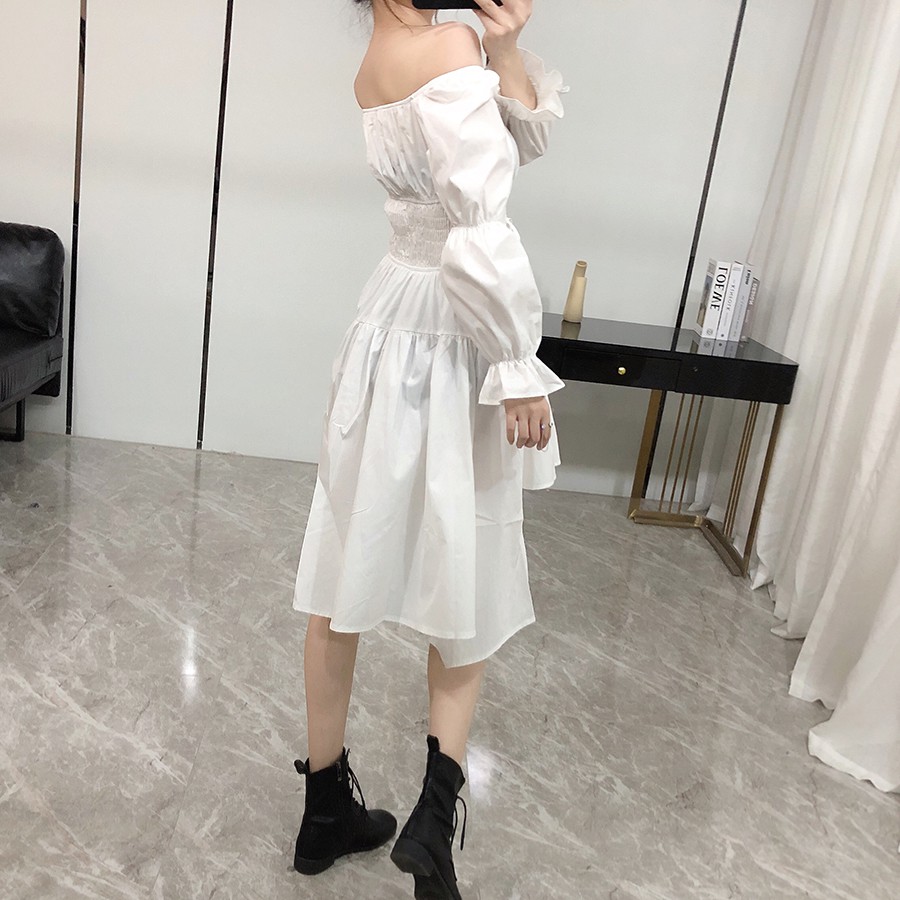 /Sẵn S 2 màu, M trắng/ Váy dạ hội cực ngầu giúp nàng nổi bần bật (đen-trắng)-psyche-ảnh thật ở cuối | BigBuy360 - bigbuy360.vn