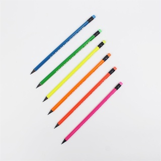 Bút chì gỗ 2b màu neon stacom - pc106