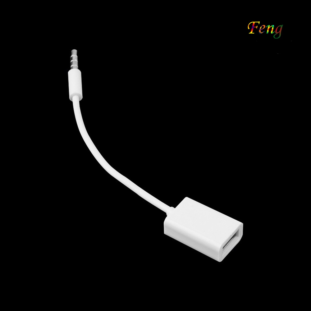 Cáp Chuyển Đổi Âm Thanh Usb 2.0 Female Sang 3.5mm Male Cho Xe Hơi