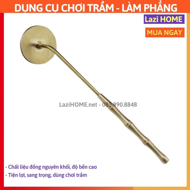 Trầm hương [HÀNG CAO CẤP], dụng cụ đốt trầm hương, tạo hình chất liệu đồng nguyên chất - Nâng tầm chơi trầm