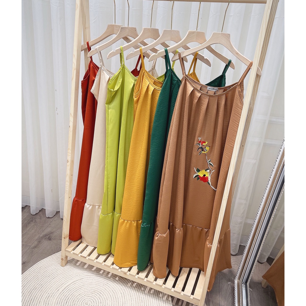 Váy suông hoa thêu 2 dây ( ảnh thật ) | BigBuy360 - bigbuy360.vn