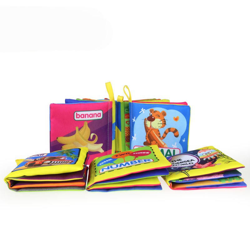 Coolplay Bộ sách vải chất liệu mềm mại gồm nhiều chủ đề cho bé