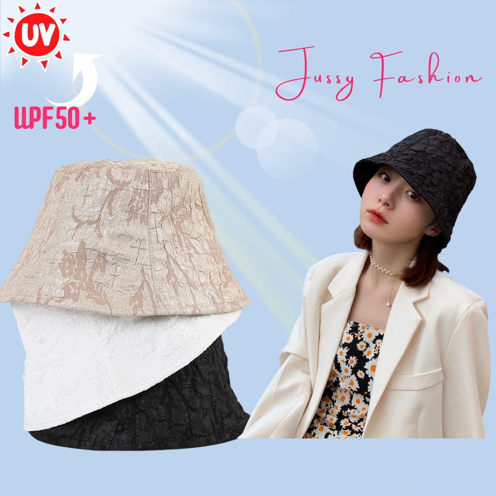 Mũ Bucket Nữ Vải Cotton Mềm Phối Ren Jussy Fashion Kiểu Nón Tai Bèo Vành Cụp Phong Cách Hàn Quốc Thời Trang Thu Đông