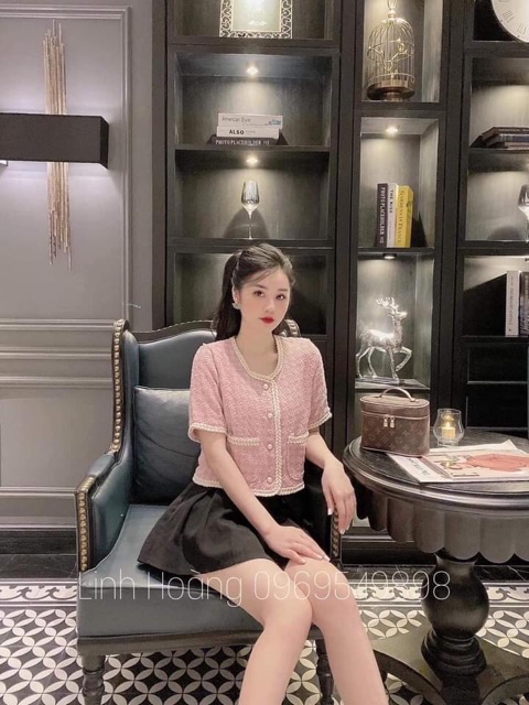 Áo dạ hồng tiểu thư hàng Quảng châu loại đẹp