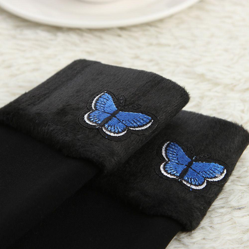 MIHAN1 Tất Cotton Dày Thêu Hoa Xinh Xắn Dành Cho Nữ