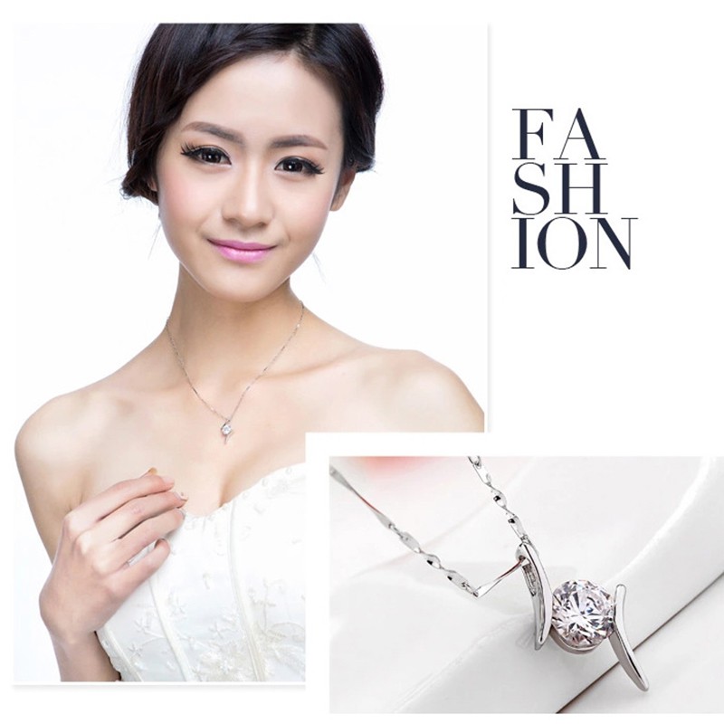 Mặt dây chuyền bạc 925 đồ trang sức thời trang cho phụ nữ