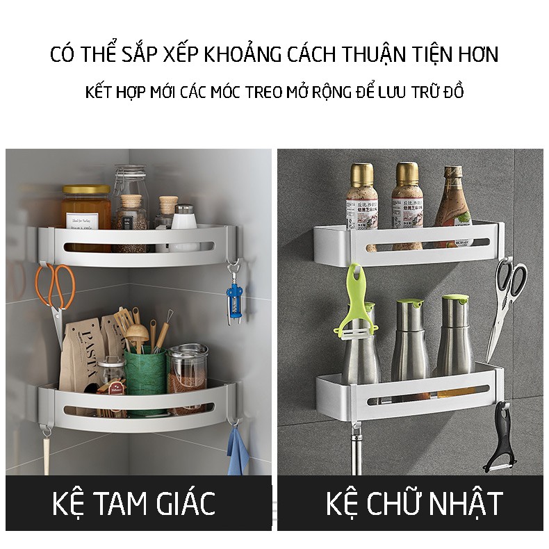 Giá nhà bếp khay đựng gia vị kệ treo nhà tắm Minh House