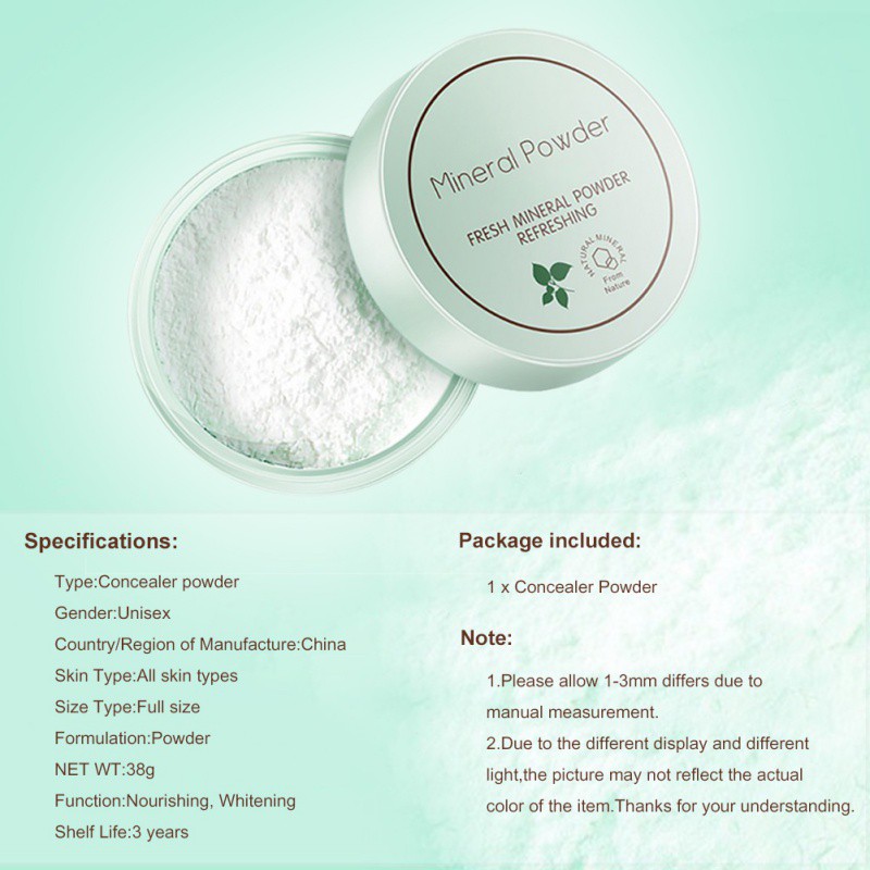 Phấn che khuyết điểm trắng da 38g nhãn hiệu BIOAQUA | BigBuy360 - bigbuy360.vn