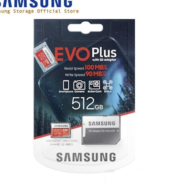 SAMSUNG ♥ Thẻ nhớ 32GB 64GB 128GB 256G 512GB Class 10 Evo Plus SD