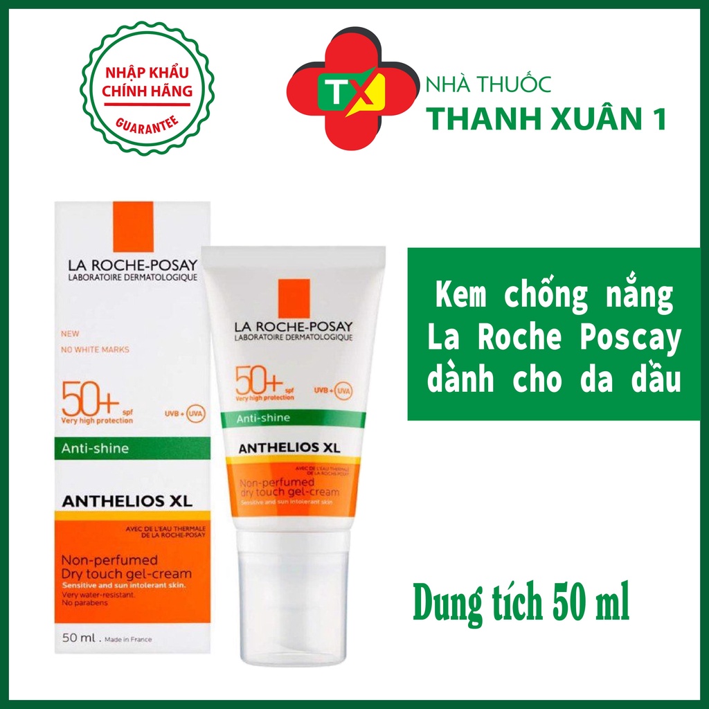 Kem Chống Nắng La Roche Posay Anthelios XL SPF 50+ UVB & UVA 50ml cho da dầu nhạy cảm
