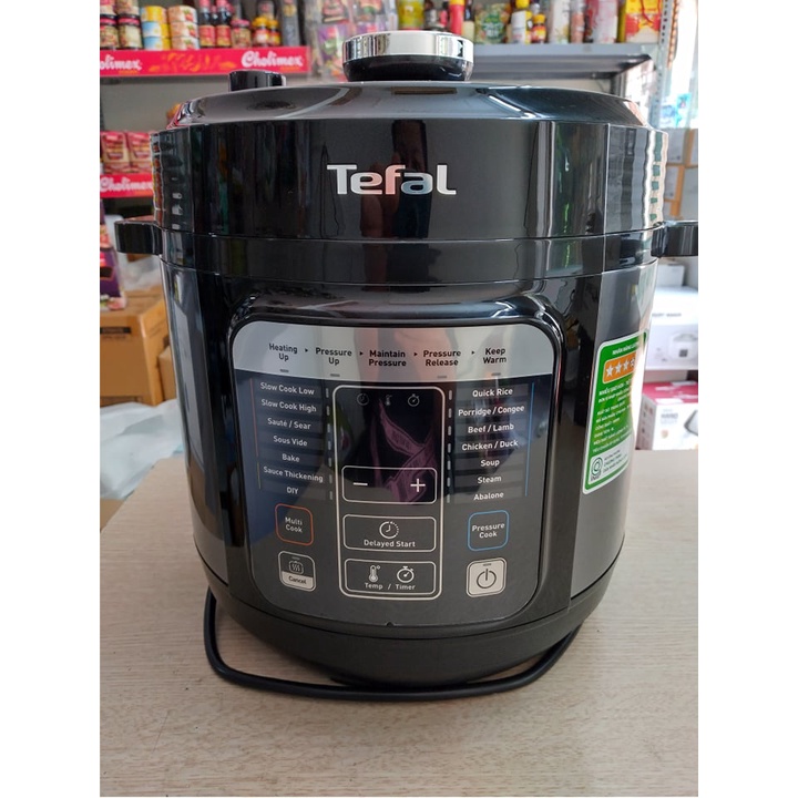 [Mã ELHADEV giảm 4% đơn 300K] Tefal- Nồi áp suất điện đa năng CY601868 dung tích 6L với 15 chức năng- Hàng chính hãng