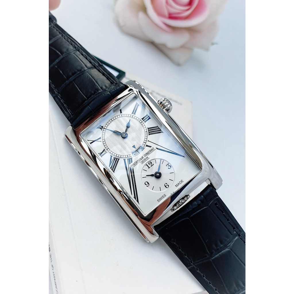 Đồng hồ nam chính hãng  Frederique Constant - Máy Pin Thụy Sĩ - Kính Sapphire - Dây da