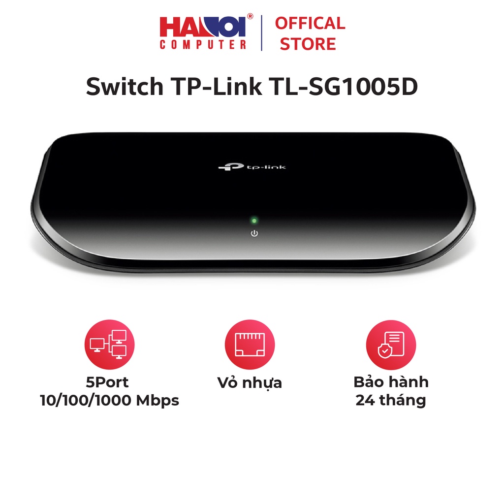 Switch TP-Link TL-SG1005D 5 Port 10/100/1000 Mbps Vỏ nhựa