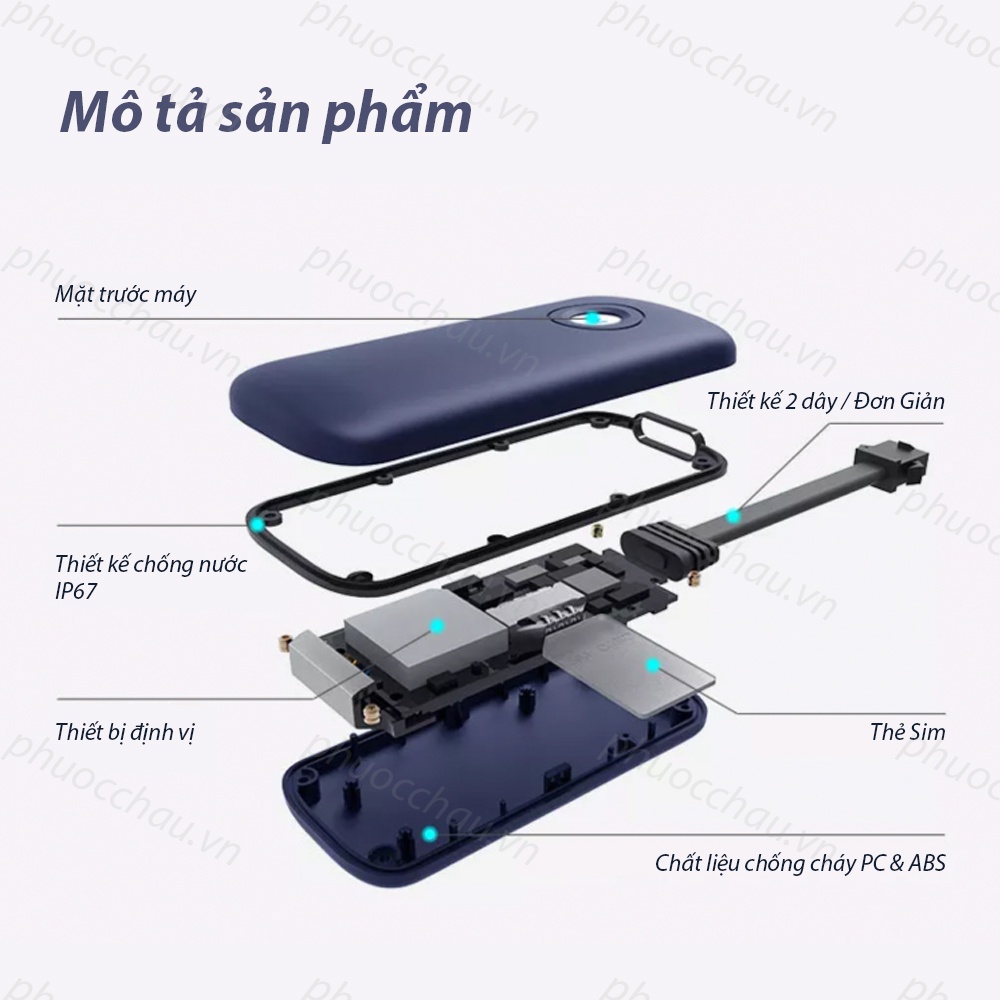 Định Vị Xe Máy, Thiết Bị Định Vị Ô Tô Wanway G19 Chất Lượng Cao, Chính Xác, Chống Nước IP67,Phần Mềm Giám Sát Tiếng Việt
