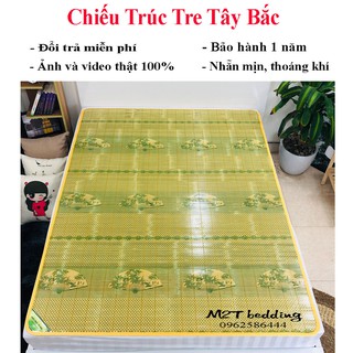 Chiếu trúc chiếu tăm Tre Tây Bắc in hoa M2T bedding chiếu Việt Nam xuất khẩu đủ mọi kích thước