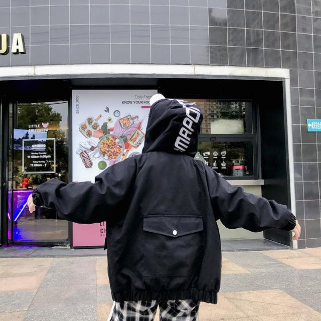 Áo khoác kaki form rộng in nón, TOÀN BỘ LÀ HÌNH THẬT