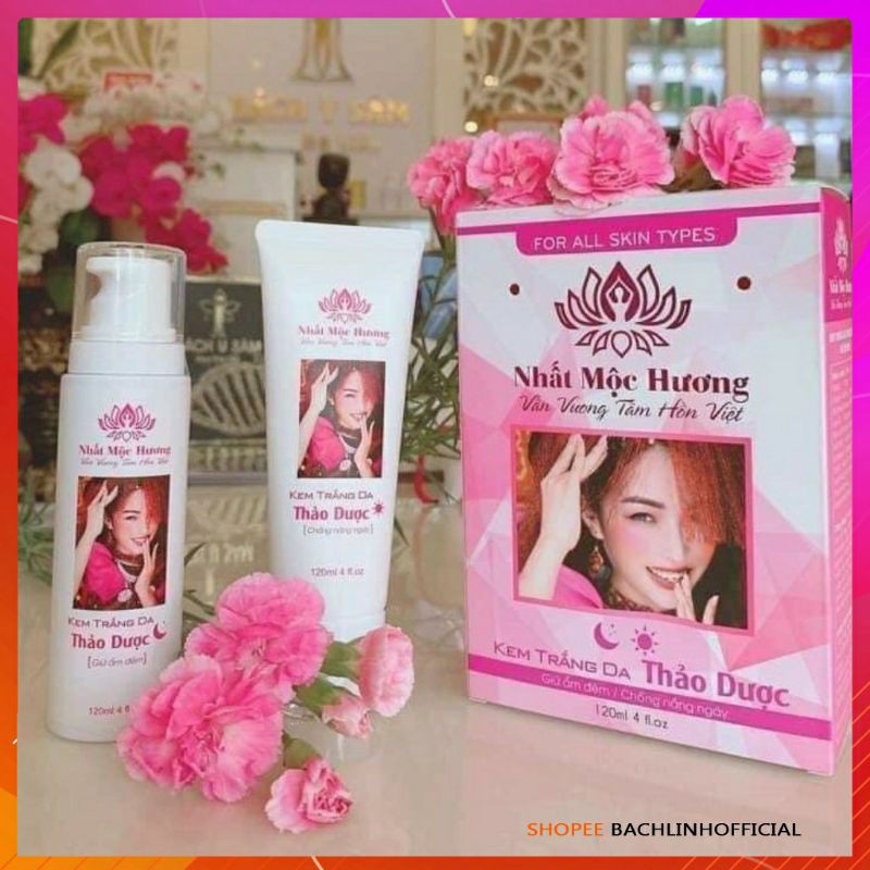 Kem dưỡngTrắng Da Ngày Đêm Body - toàn thân Bách Y Sâm , Nhất Mộc Hương -bạch linh