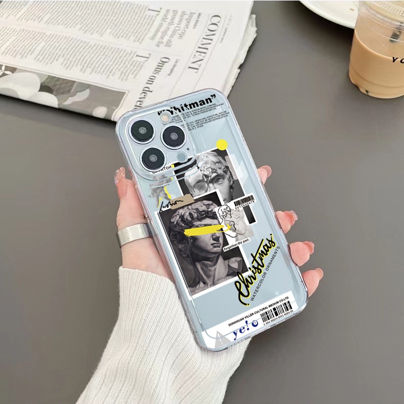 Ốp Điện Thoại TPU Gel Đệm Khí Chống Rơi Hình Tượng David Cho Samsung Galaxy A33 A53 A73 5G A32 A52 A72 A31 A51 A71 A23