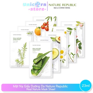 Mặt Nạ Giấy Dưỡng Da Nature Republic Real Nature Mask Sheet 23ml