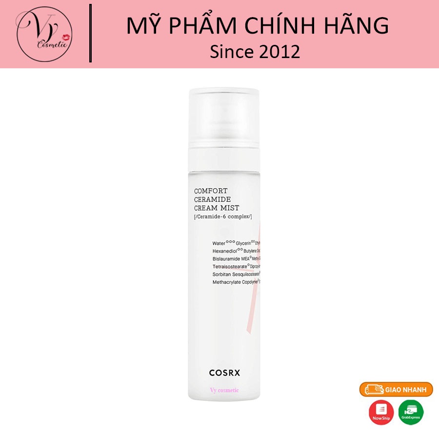 [HOT] Xịt dưỡng cho da khô nẻ, bảo vệ da COSRX Balancium Comfort Ceramide Cream Mist 120ml