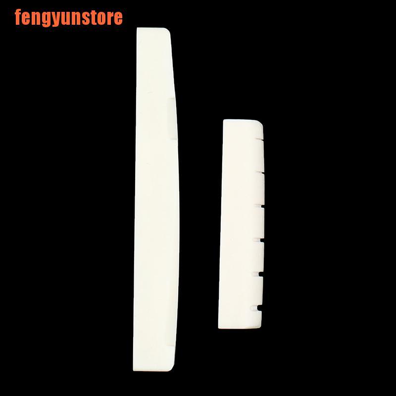 【tin】1pc String Acoustic Guitar Bone Bridge Saddle guitar parts bone guitar acc