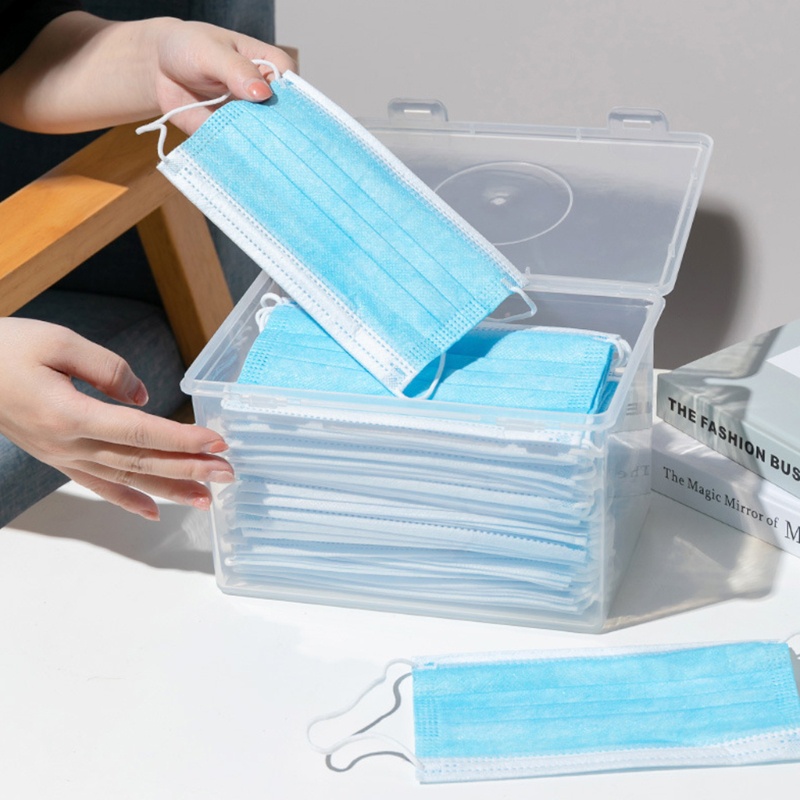 Hộp Đựng Đồ Dùng Bằng Nhựa Trong Suốt Tiện Dụng Cho Gia Đình / Văn Phòng